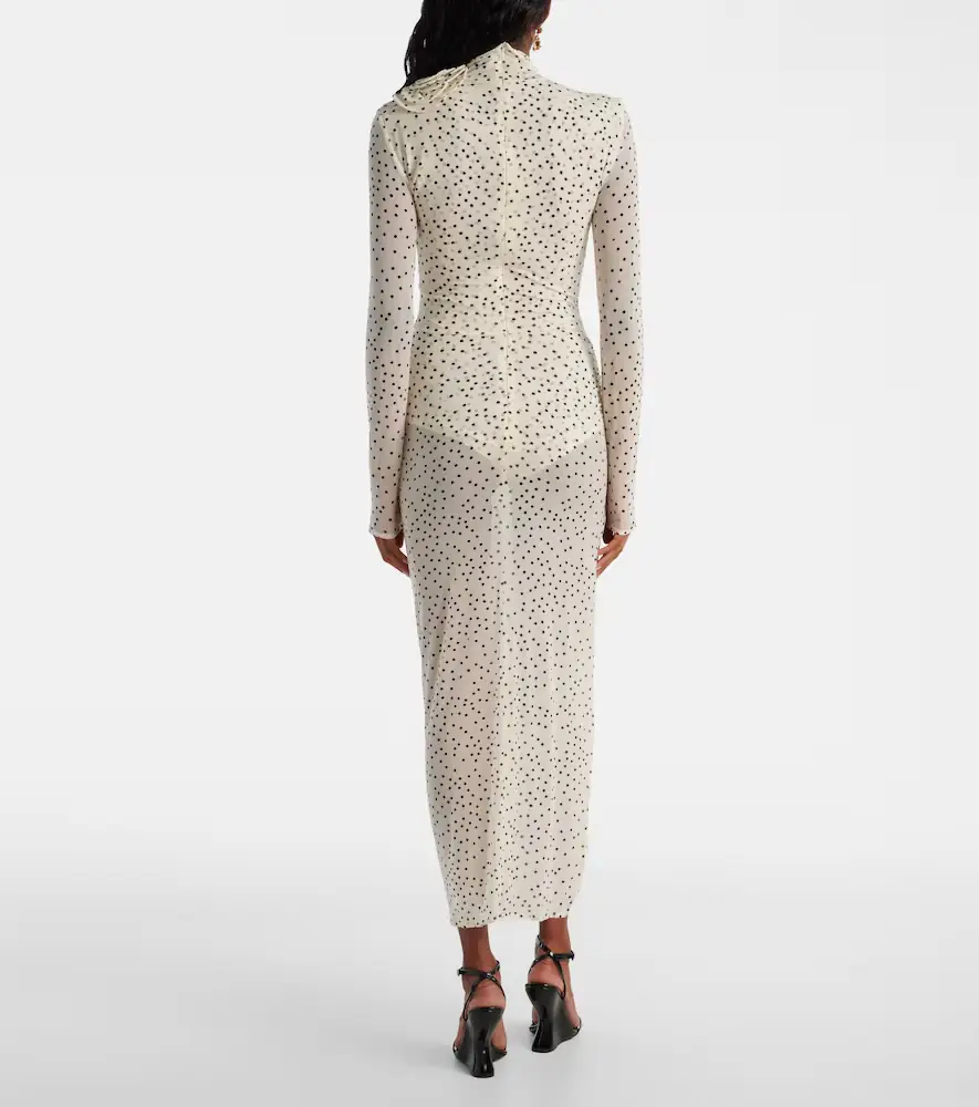 Magda Butrym Floral-appliqué polka-dot maxi dress | Thumbnail 4 Magda Butrym Floral-appliqué polka-dot maxi dress | Thumbnail 4