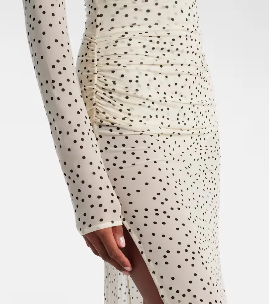Magda Butrym Floral-appliqué polka-dot maxi dress | Thumbnail 5 Magda Butrym Floral-appliqué polka-dot maxi dress | Thumbnail 5