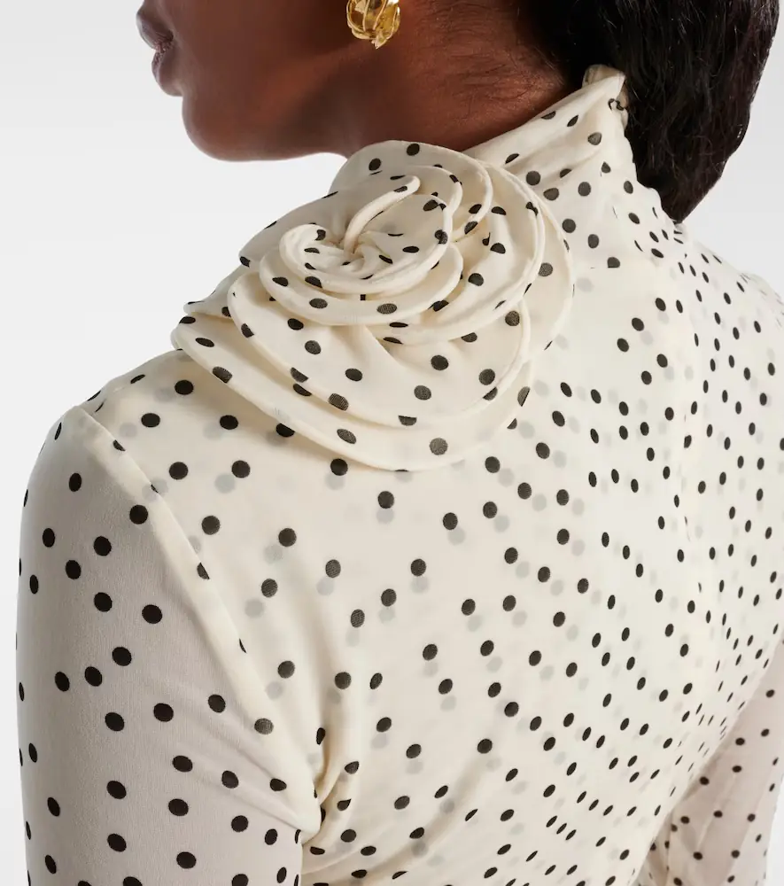 Magda Butrym Floral-appliqué polka-dot maxi dress | Thumbnail 6 Magda Butrym Floral-appliqué polka-dot maxi dress | Thumbnail 6