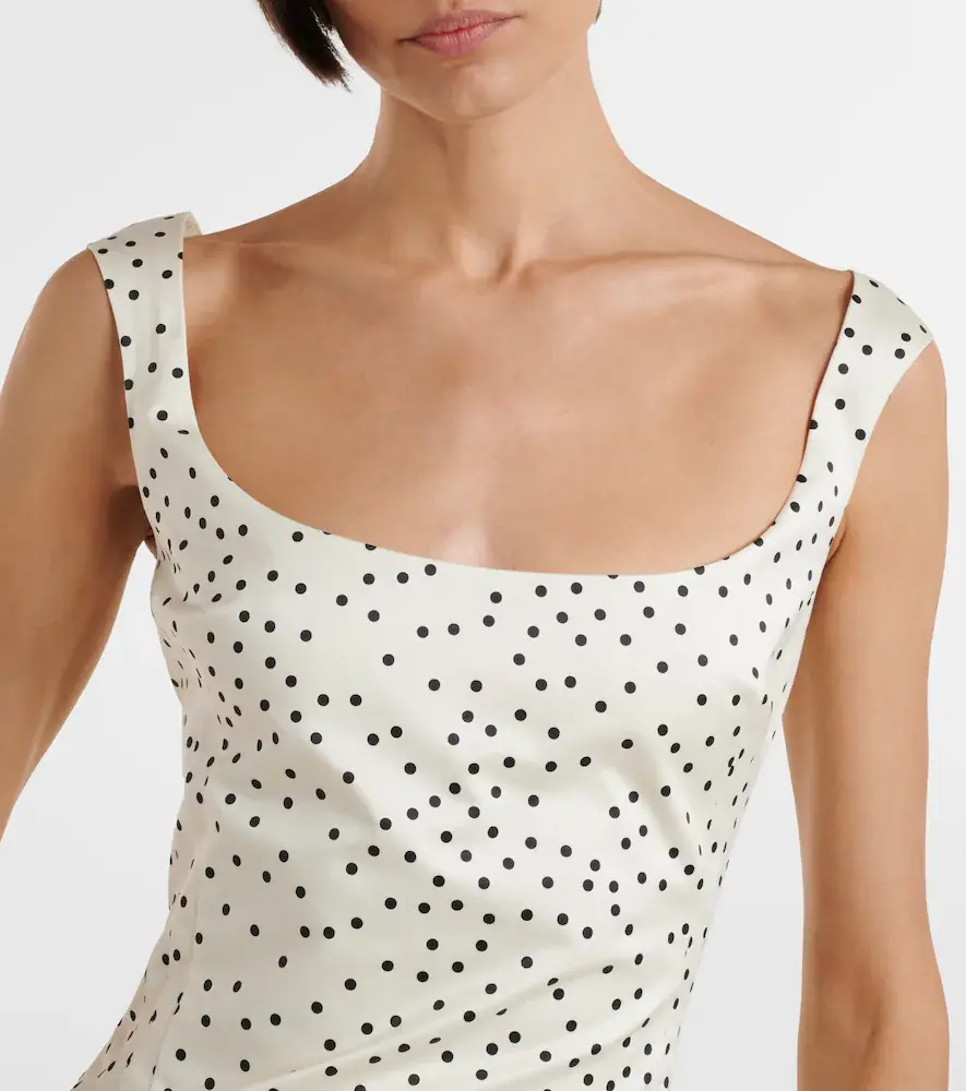 Magda Butrym Polka-dot ruched cotton minidress | Thumbnail 2 Magda Butrym Polka-dot ruched cotton minidress | Thumbnail 2