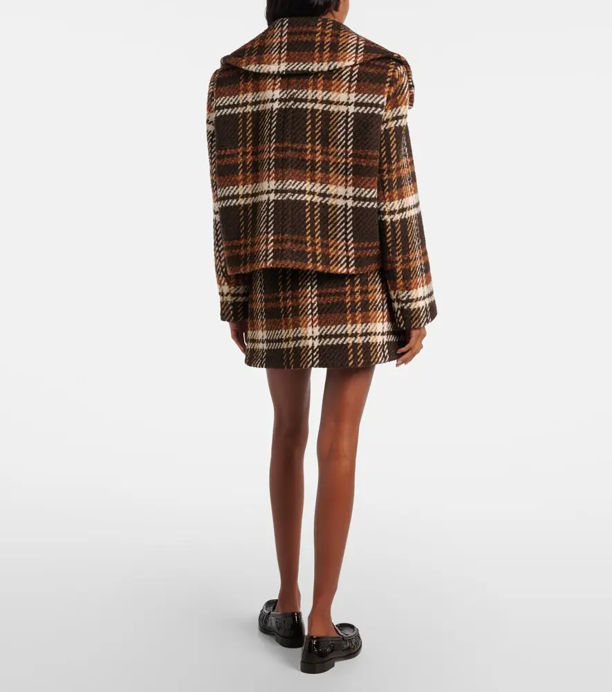 Patou Checked double-breasted wool-blend jacket | Thumbnail 5 Patou Checked double-breasted wool-blend jacket | Thumbnail 5