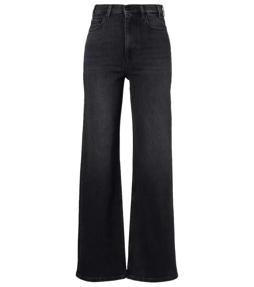 AG Jeans New Baggy mid-rise wide-leg jeans