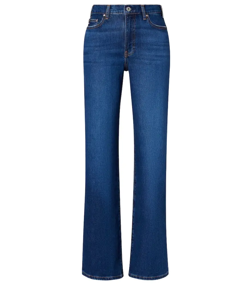 AG Jeans New Baggy mid-rise wide-leg jeans
