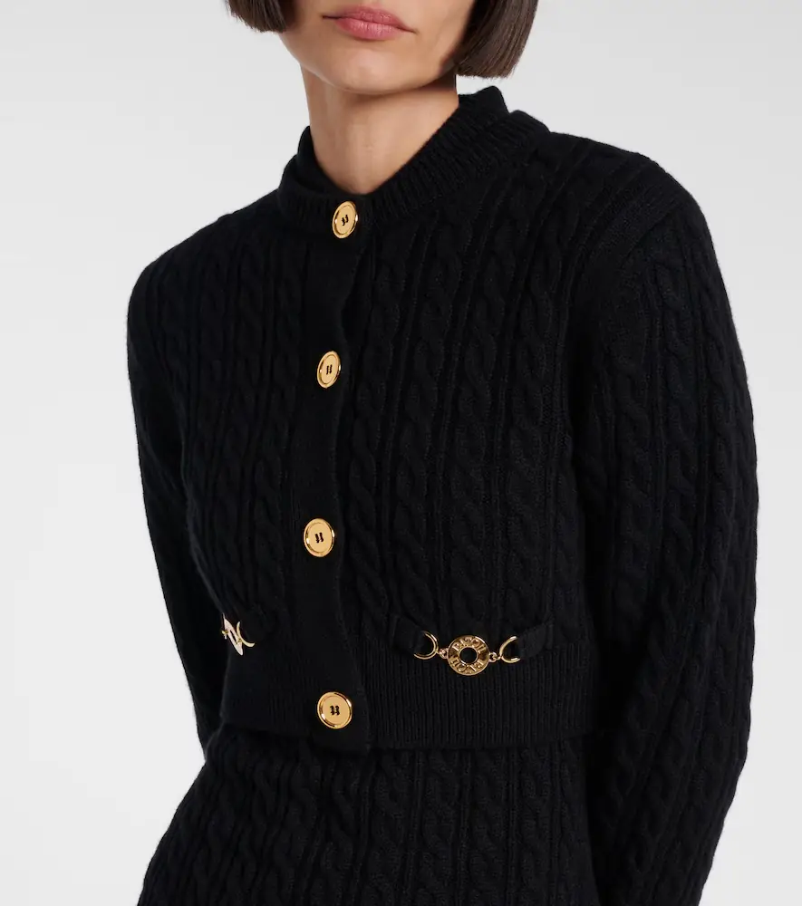 Patou Cable-knit wool and cashmere cardigan | Thumbnail 2 Patou Cable-knit wool and cashmere cardigan | Thumbnail 2