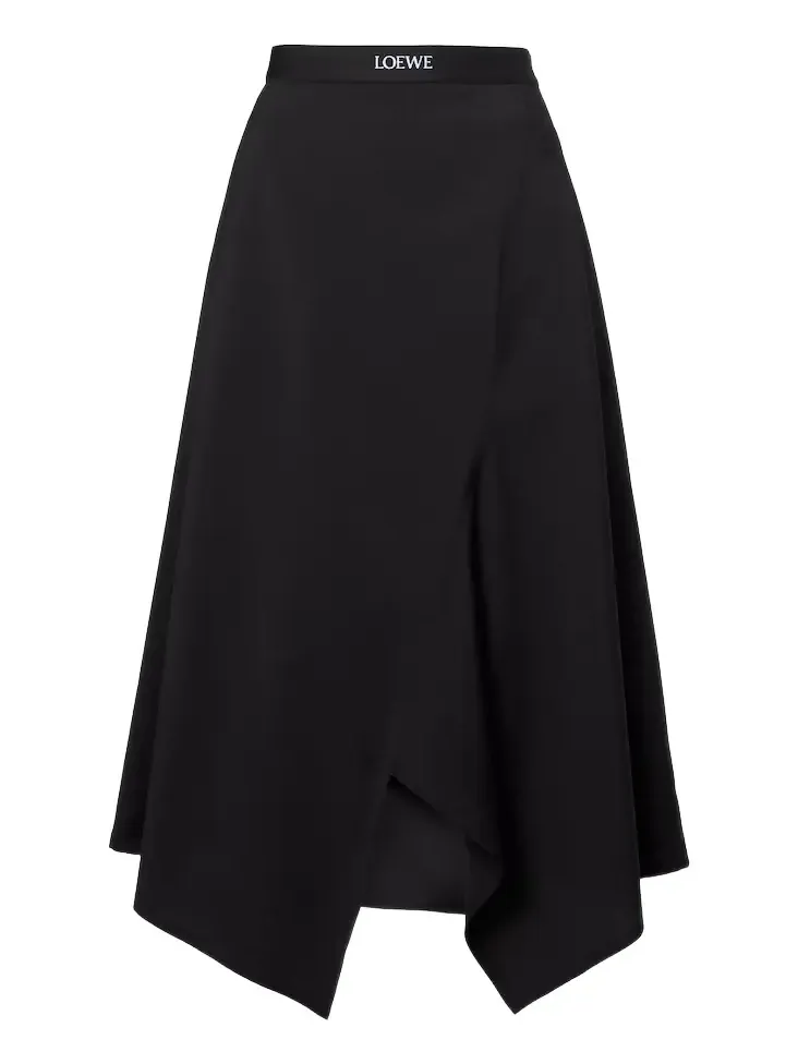 High-rise wool midi skirt High-rise wool midi skirt