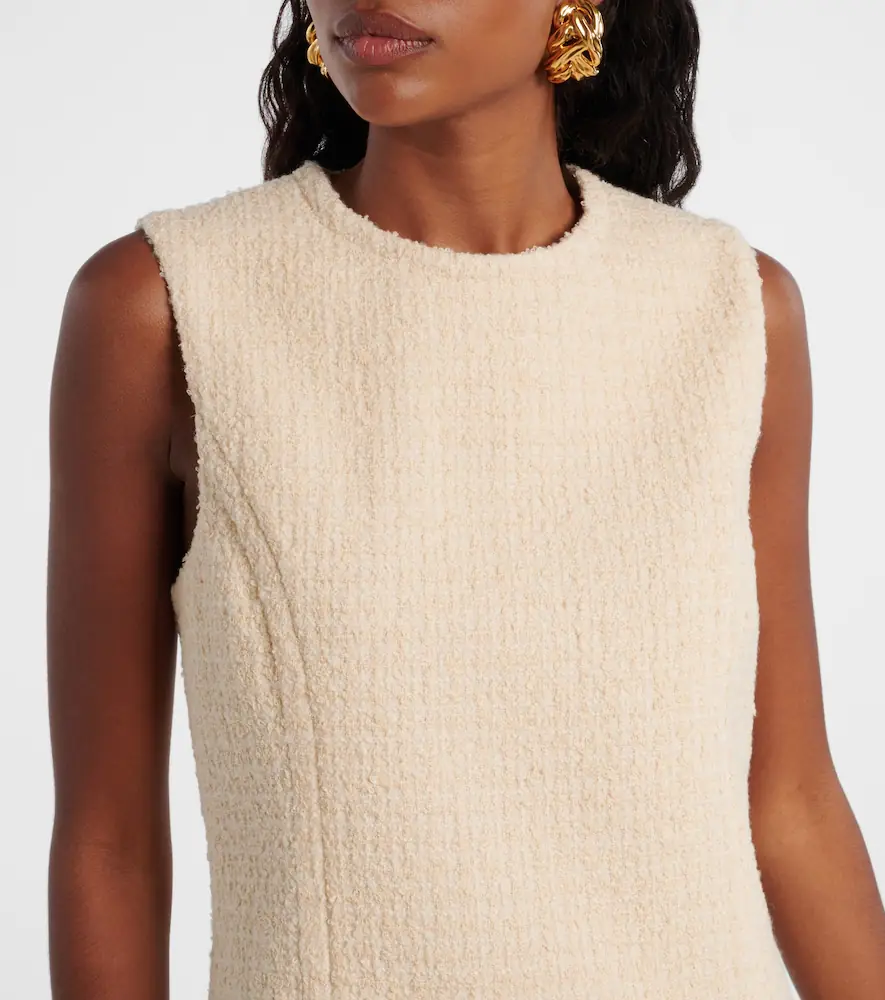 Patou Tweed and faille minidress | Thumbnail 2 Patou Tweed and faille minidress | Thumbnail 2