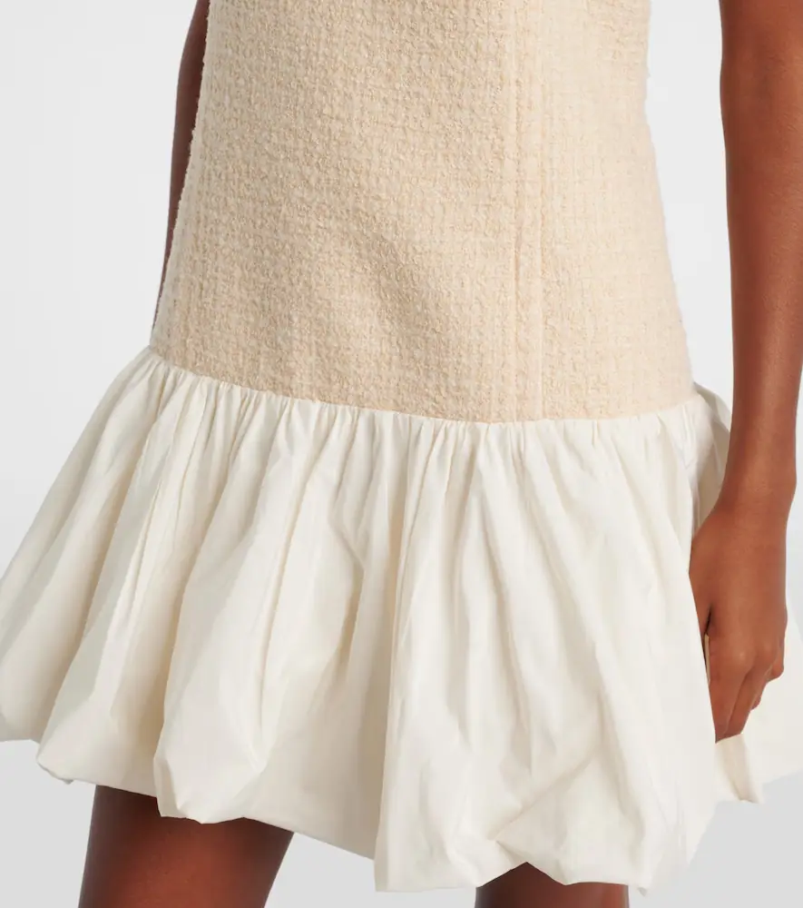 Patou Tweed and faille minidress | Thumbnail 3 Patou Tweed and faille minidress | Thumbnail 3