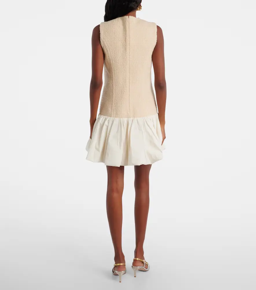 Patou Tweed and faille minidress | Thumbnail 4 Patou Tweed and faille minidress | Thumbnail 4
