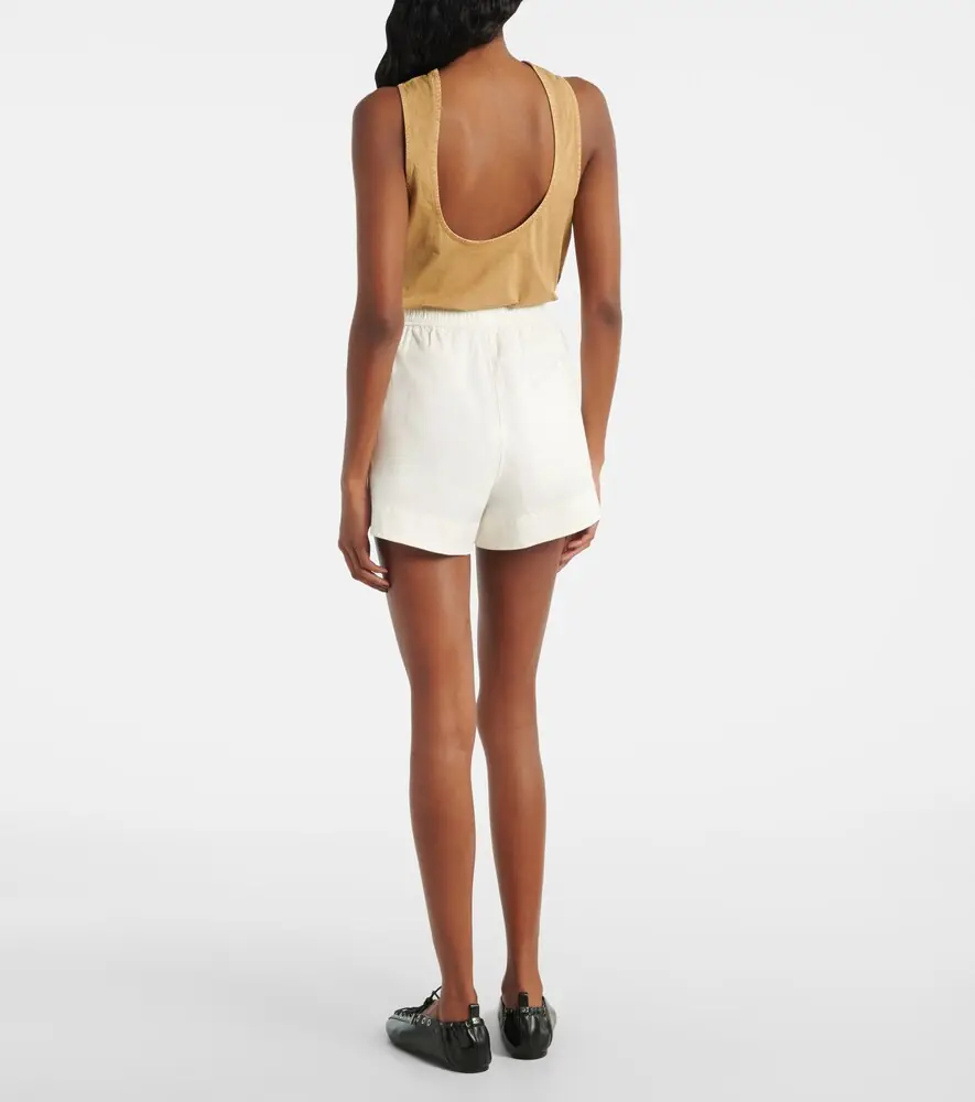 Ganni Cotton-blend shorts | Thumbnail 4