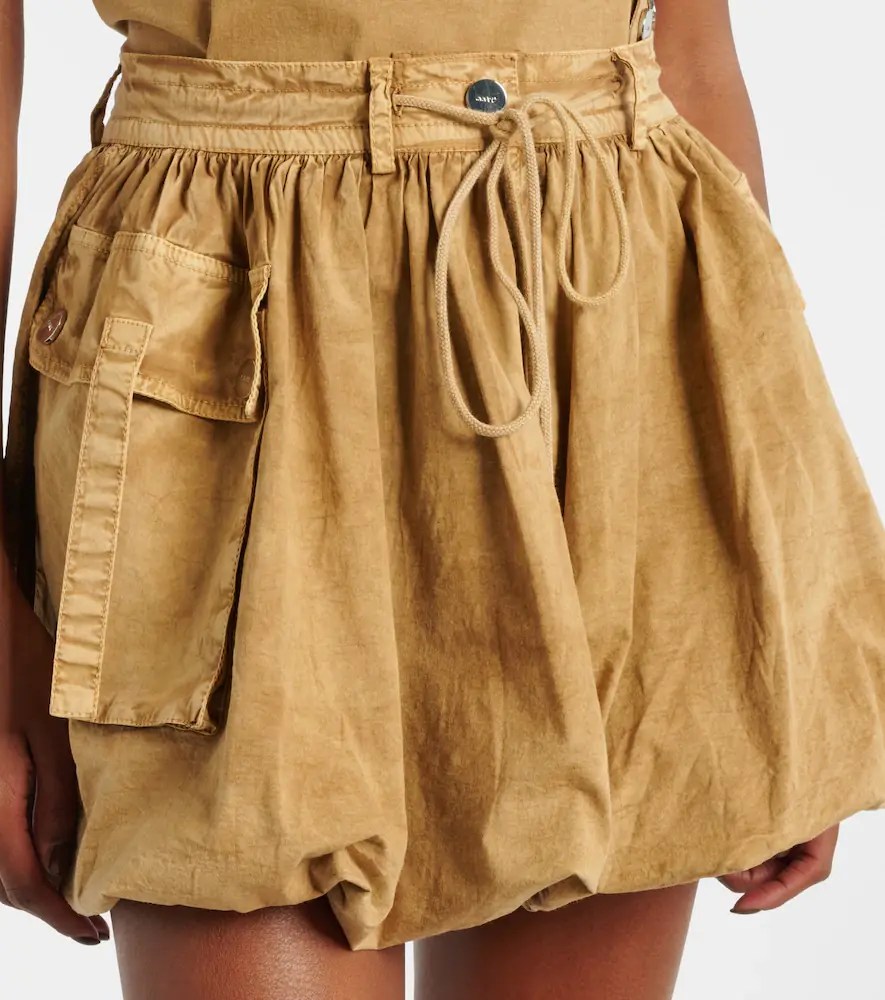 Ganni Cotton-blend miniskirt | Thumbnail 3