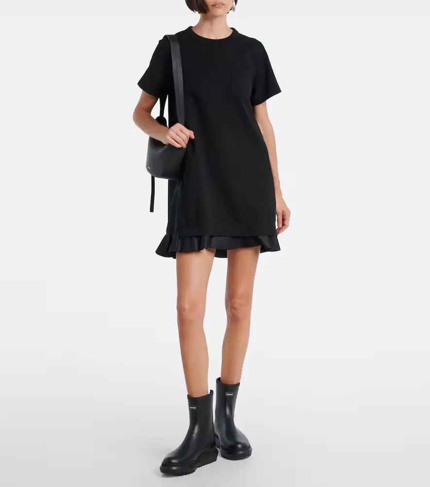 Sacai Ruffled cotton minidress | Thumbnail 2 Sacai Ruffled cotton minidress | Thumbnail 2