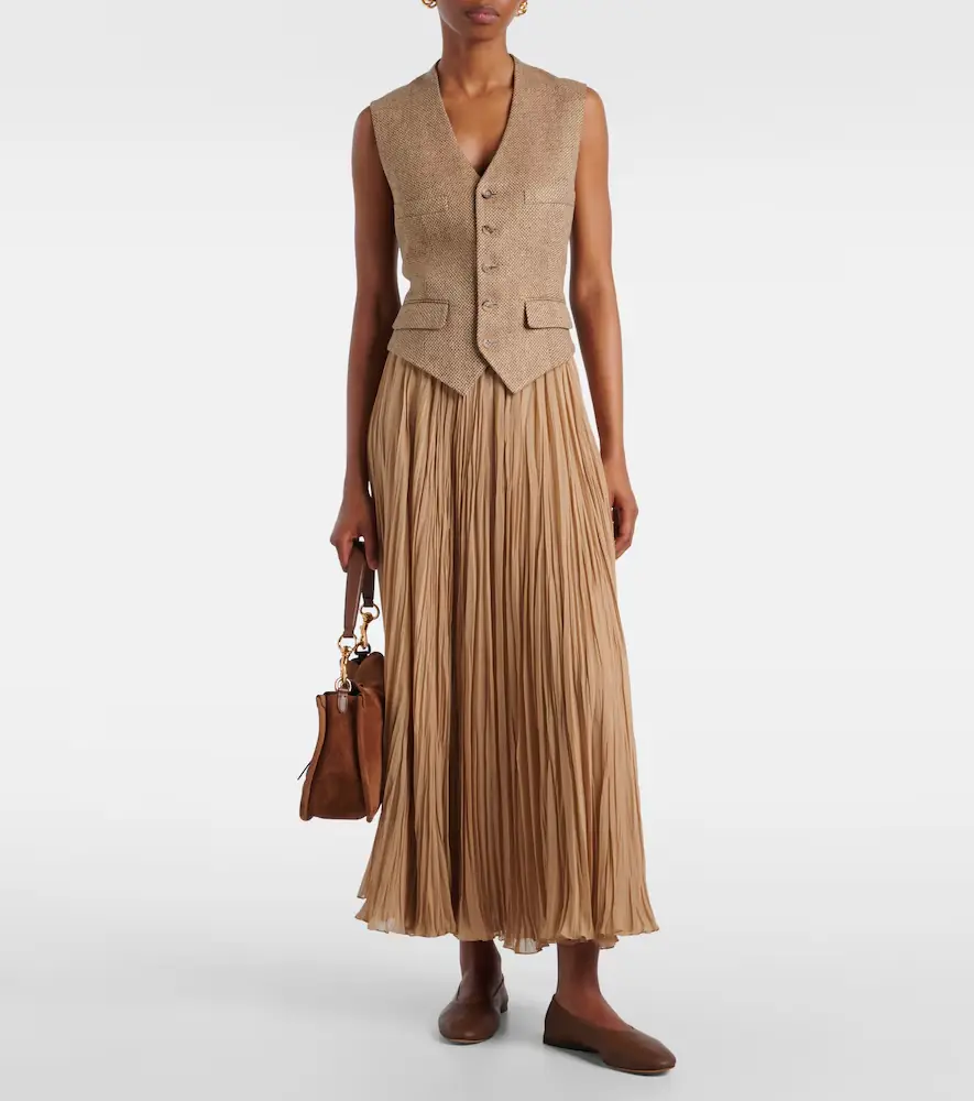Ralph Lauren Collection Holland linen tweed vest | Thumbnail 3