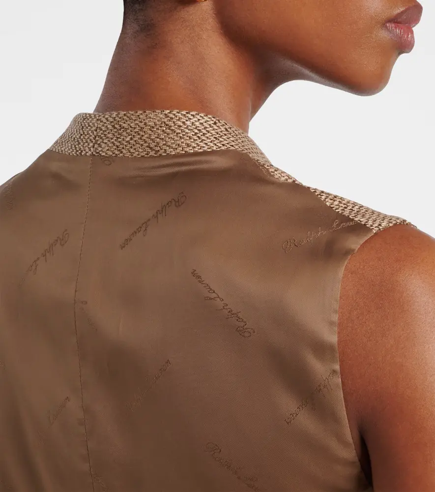 Ralph Lauren Collection Holland linen tweed vest | Thumbnail 7