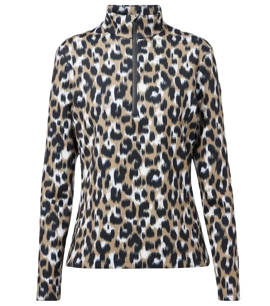 Fusalp Orion leopard-print ski top
