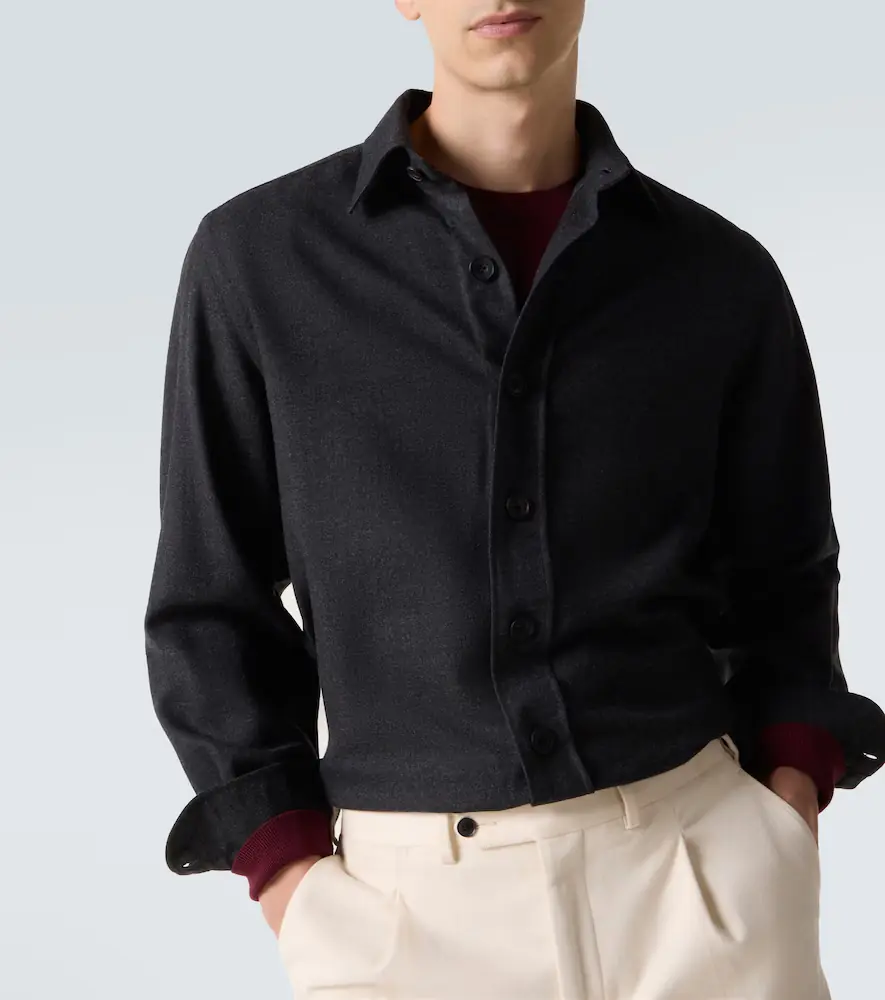 Rubinacci Virgin wool shirt | Thumbnail 2