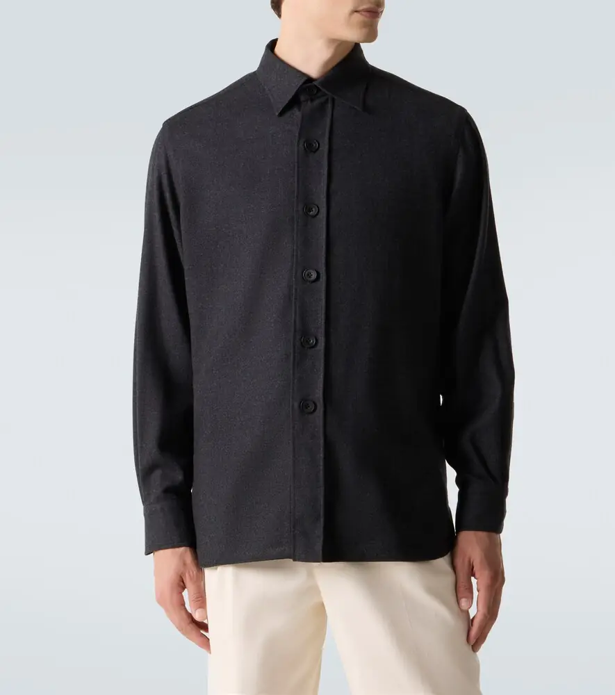 Rubinacci Virgin wool shirt | Thumbnail 4