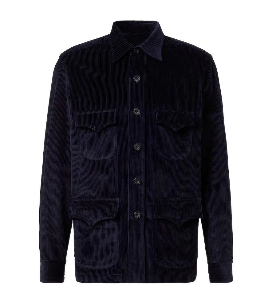 Rubinacci Cotton corduroy Western shirt