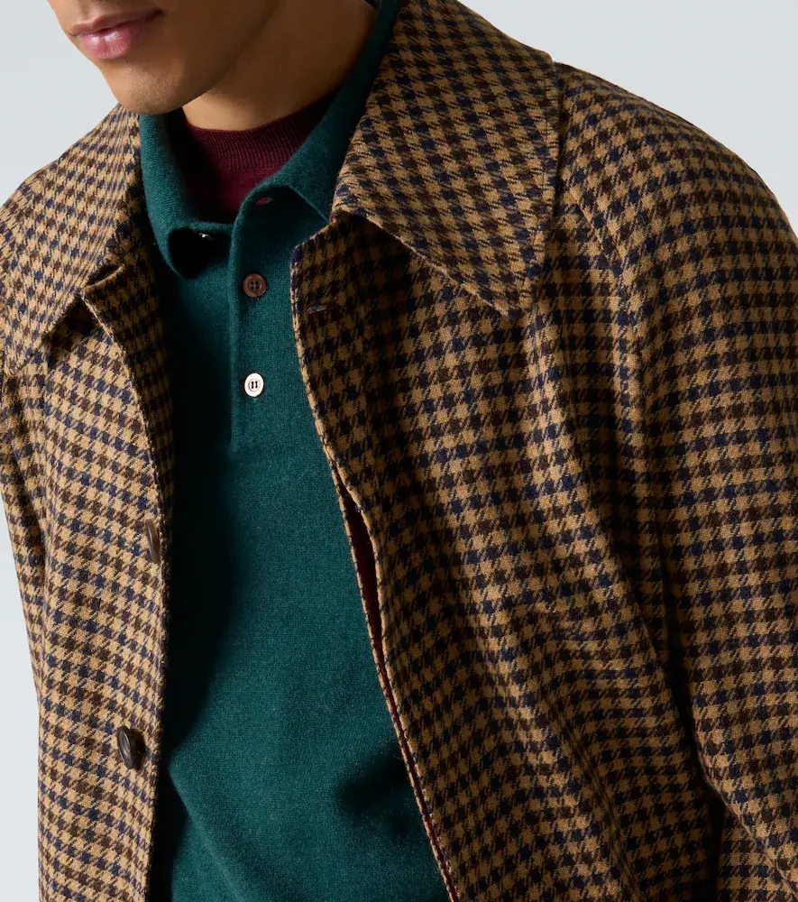 Rubinacci Houndstooth virgin wool coat | Thumbnail 2 Rubinacci Houndstooth virgin wool coat | Thumbnail 2