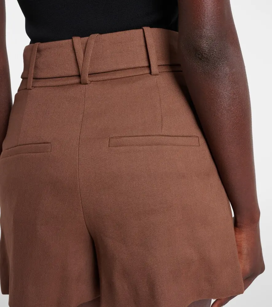 Veronica Beard Piper belted linen-blend shorts | Thumbnail 4 Veronica Beard Piper belted linen-blend shorts | Thumbnail 4