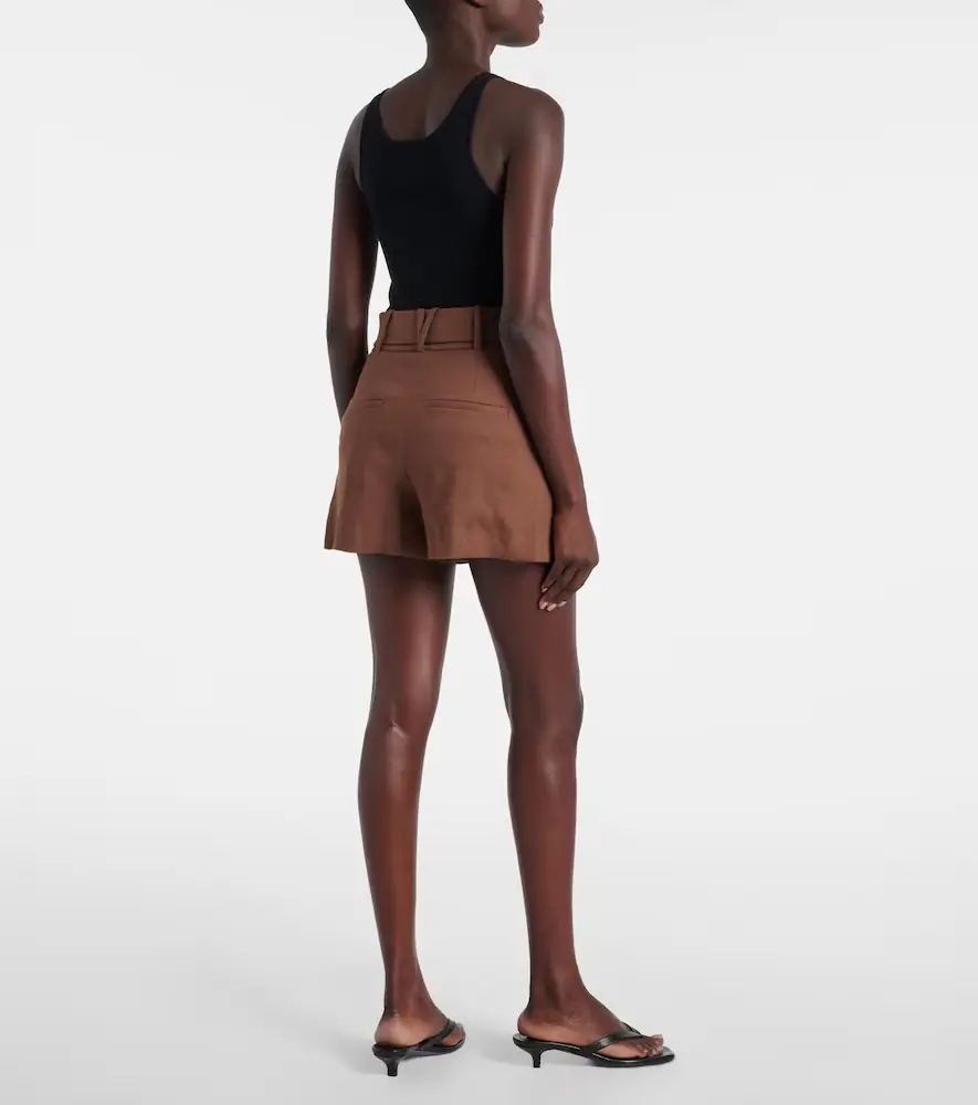 Veronica Beard Piper belted linen-blend shorts | Thumbnail 5 Veronica Beard Piper belted linen-blend shorts | Thumbnail 5