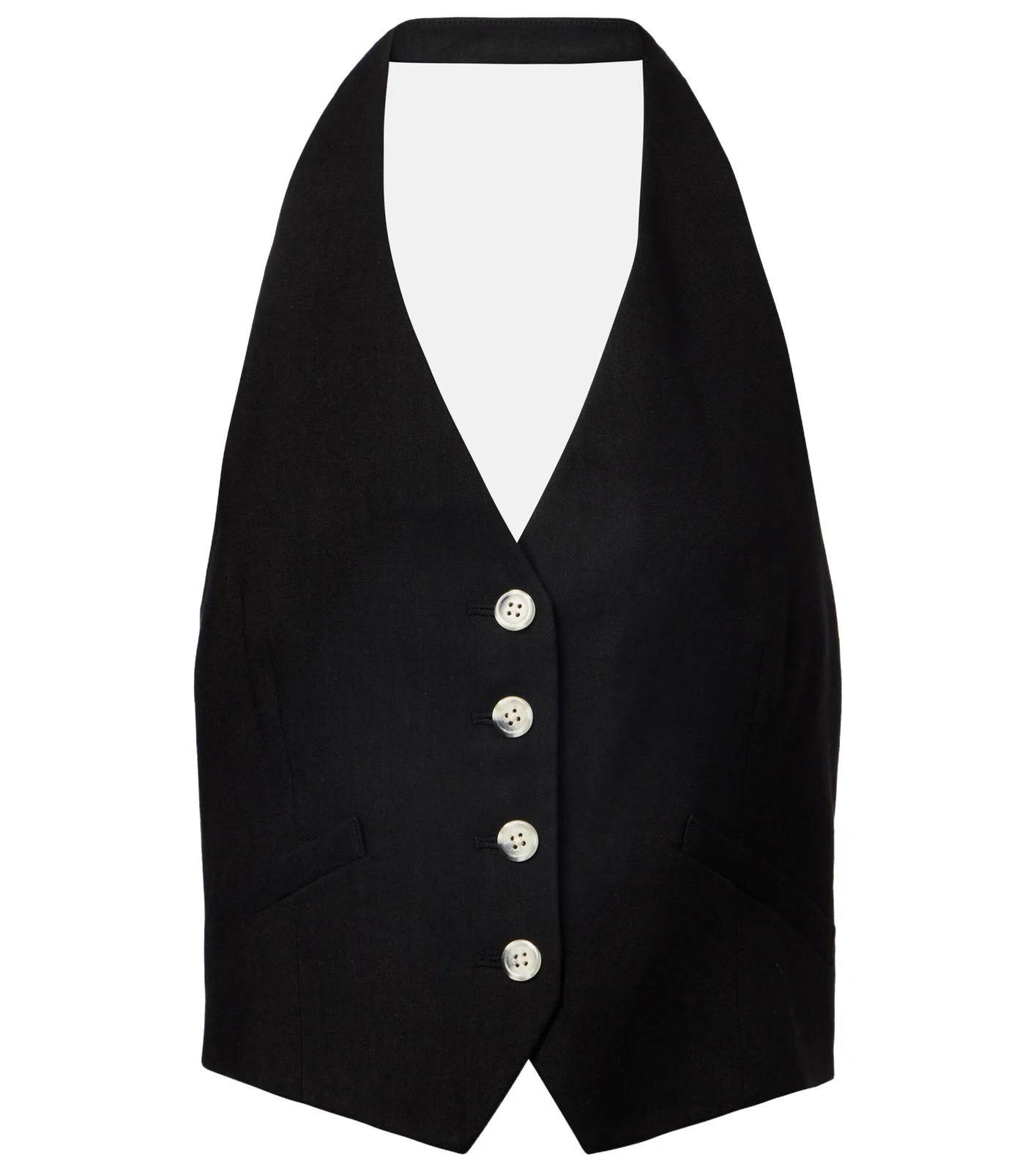 Veronica Beard Arabella linen-blend vest