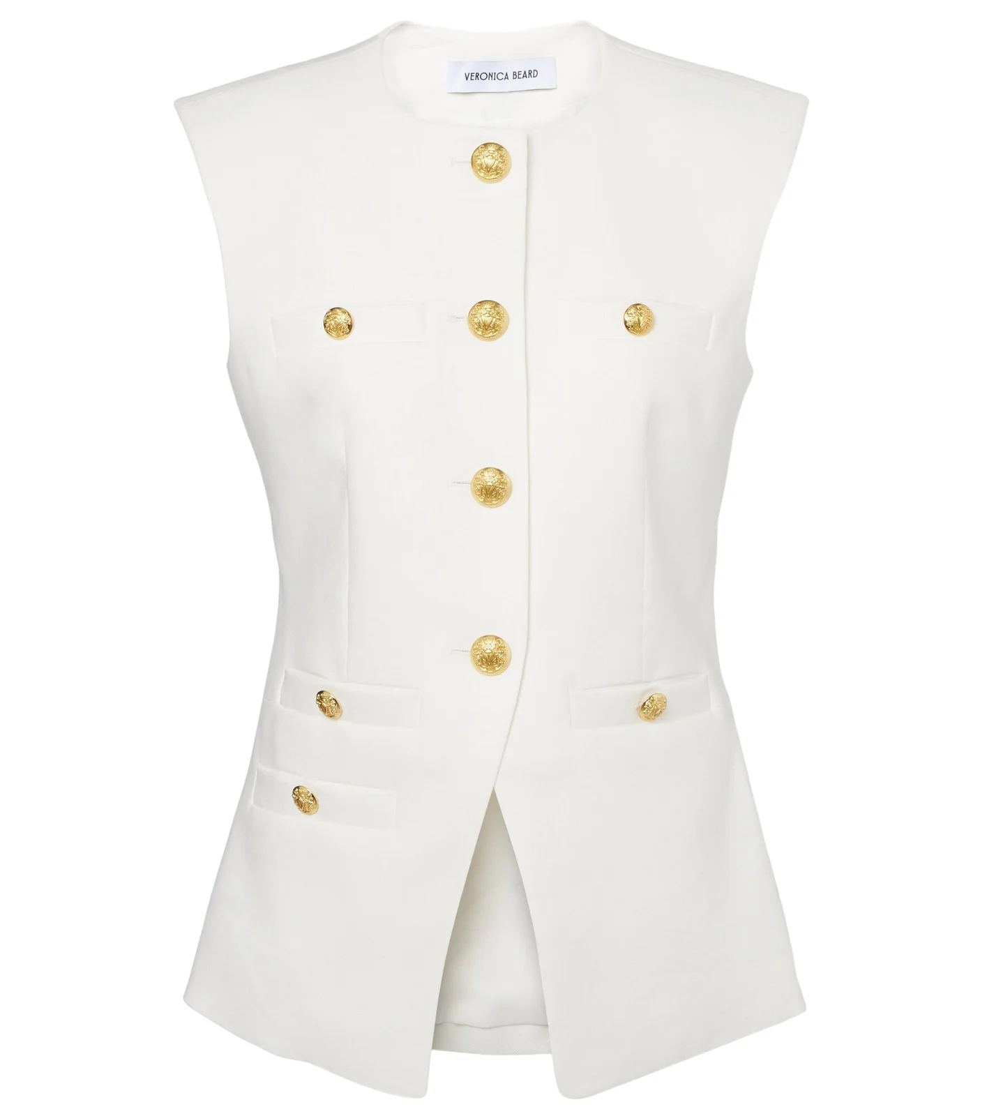 Veronica Beard Tamara linen-blend vest