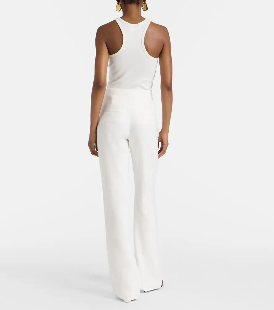 Veronica Beard Jude linen-blend wide-leg pants | Thumbnail 3 Veronica Beard Jude linen-blend wide-leg pants | Thumbnail 3