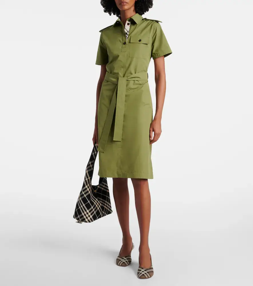 Burberry Belted cotton shirt dress | Thumbnail 5 Burberry Belted cotton shirt dress | Thumbnail 5