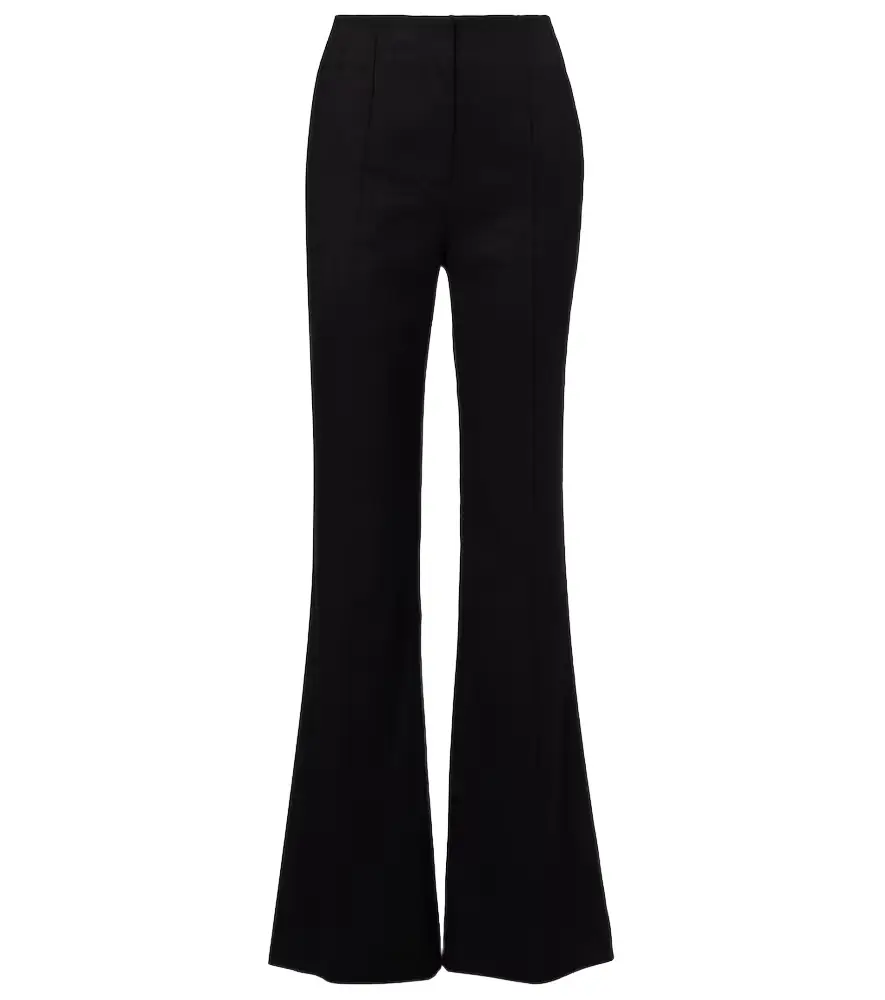 Veronica Beard Komi high-rise linen-blend flared pants | Image 1 Veronica Beard Komi high-rise linen-blend flared pants | Image 1