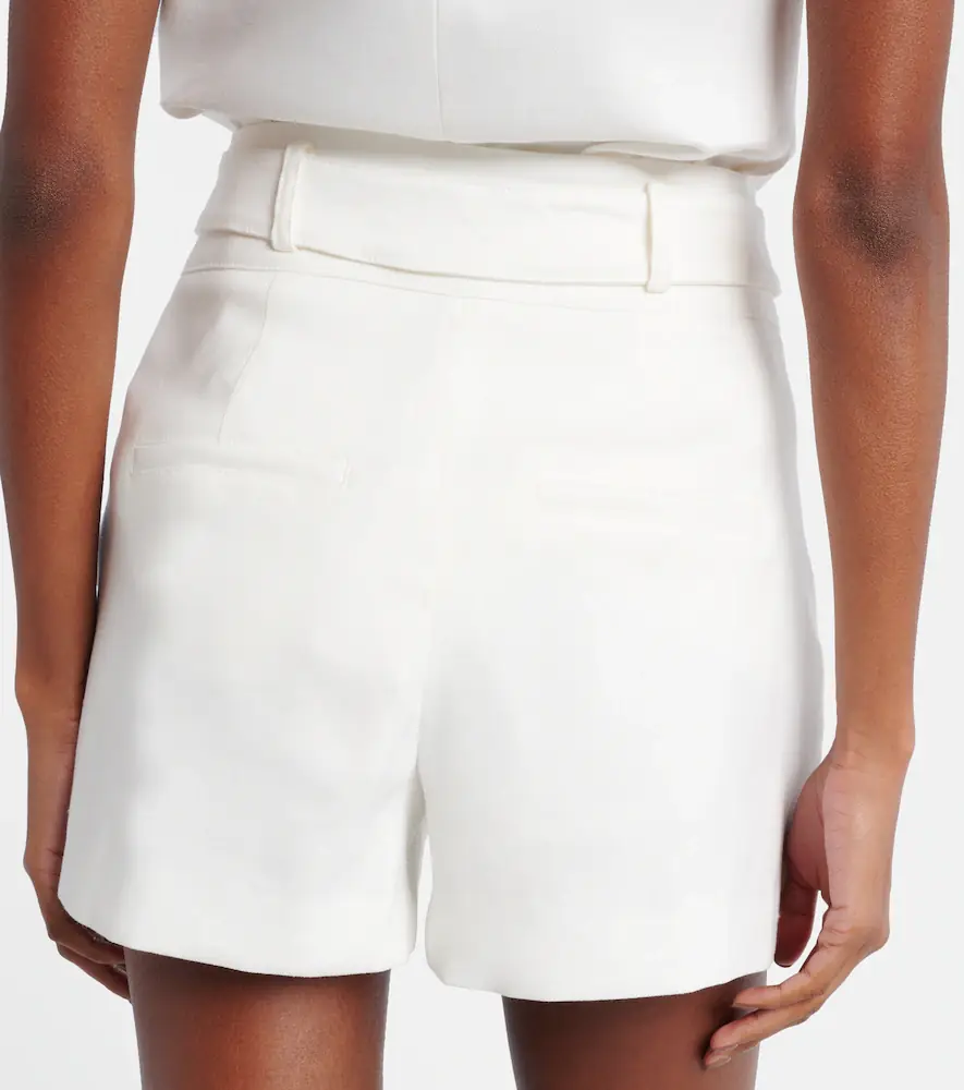 Veronica Beard Runo high-rise linen-blend shorts | Thumbnail 4