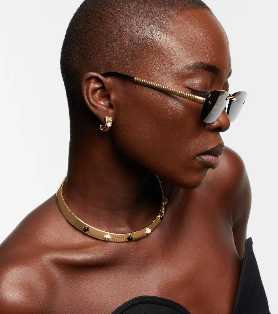 BVLGARI Tubogas rectangular sunglasses | Thumbnail 4 BVLGARI Tubogas rectangular sunglasses | Thumbnail 4