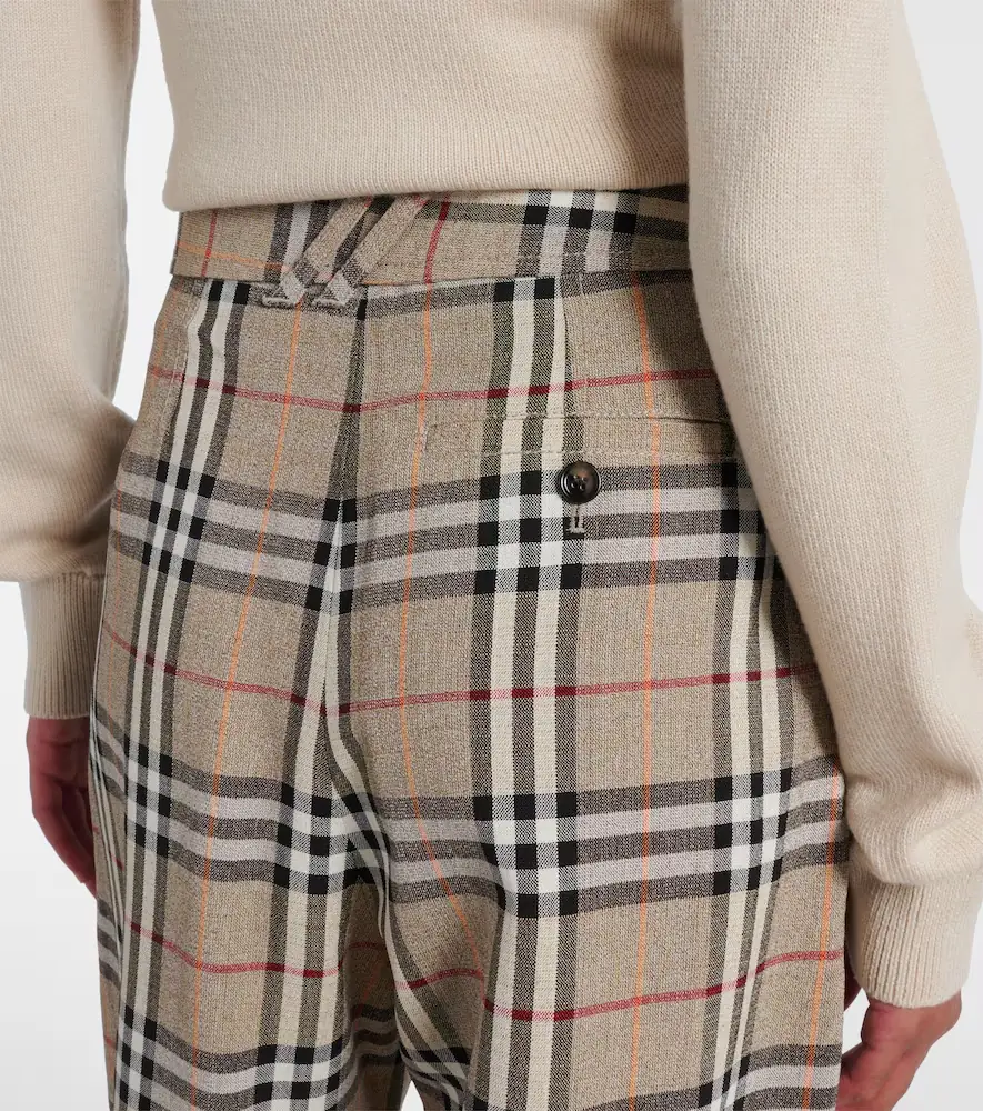 Burberry Check belted wide-leg pants | Thumbnail 2 Burberry Check belted wide-leg pants | Thumbnail 2