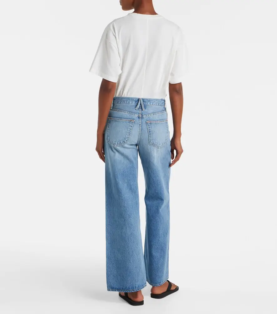 SLVRLAKE Selena mid-rise wide-leg jeans | Thumbnail 5