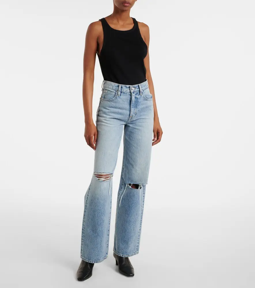 SLVRLAKE Grace mid-rise wide-leg jeans | Thumbnail 4