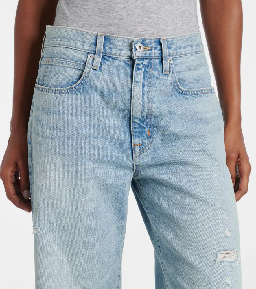 SLVRLAKE Nico distressed mid-rise wide-leg jeans | Thumbnail 4 SLVRLAKE Nico distressed mid-rise wide-leg jeans | Thumbnail 4