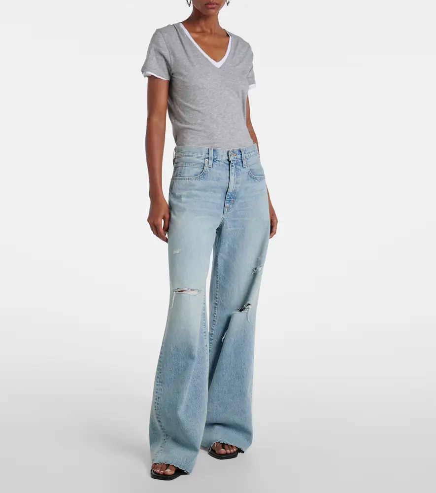 SLVRLAKE Nico distressed mid-rise wide-leg jeans | Thumbnail 6 SLVRLAKE Nico distressed mid-rise wide-leg jeans | Thumbnail 6