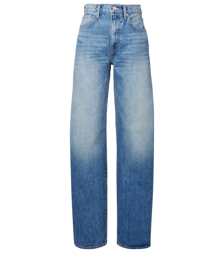SLVRLAKE Cassie high-rise barrel-leg jeans