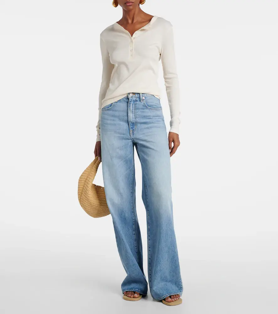 SLVRLAKE Eva high-rise wide-leg jeans | Thumbnail 3
