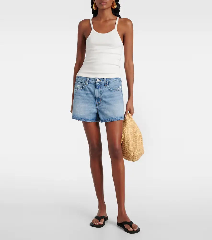 SLVRLAKE Mila mid-rise denim shorts | Thumbnail 4