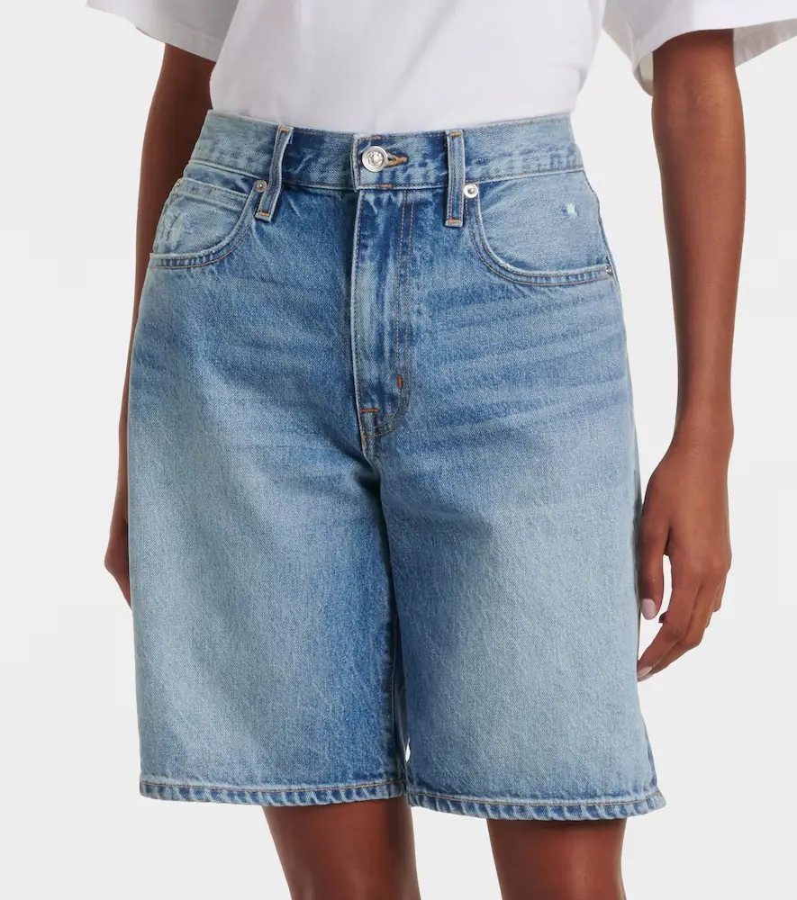 SLVRLAKE High-rise denim Bermuda shorts | Thumbnail 4