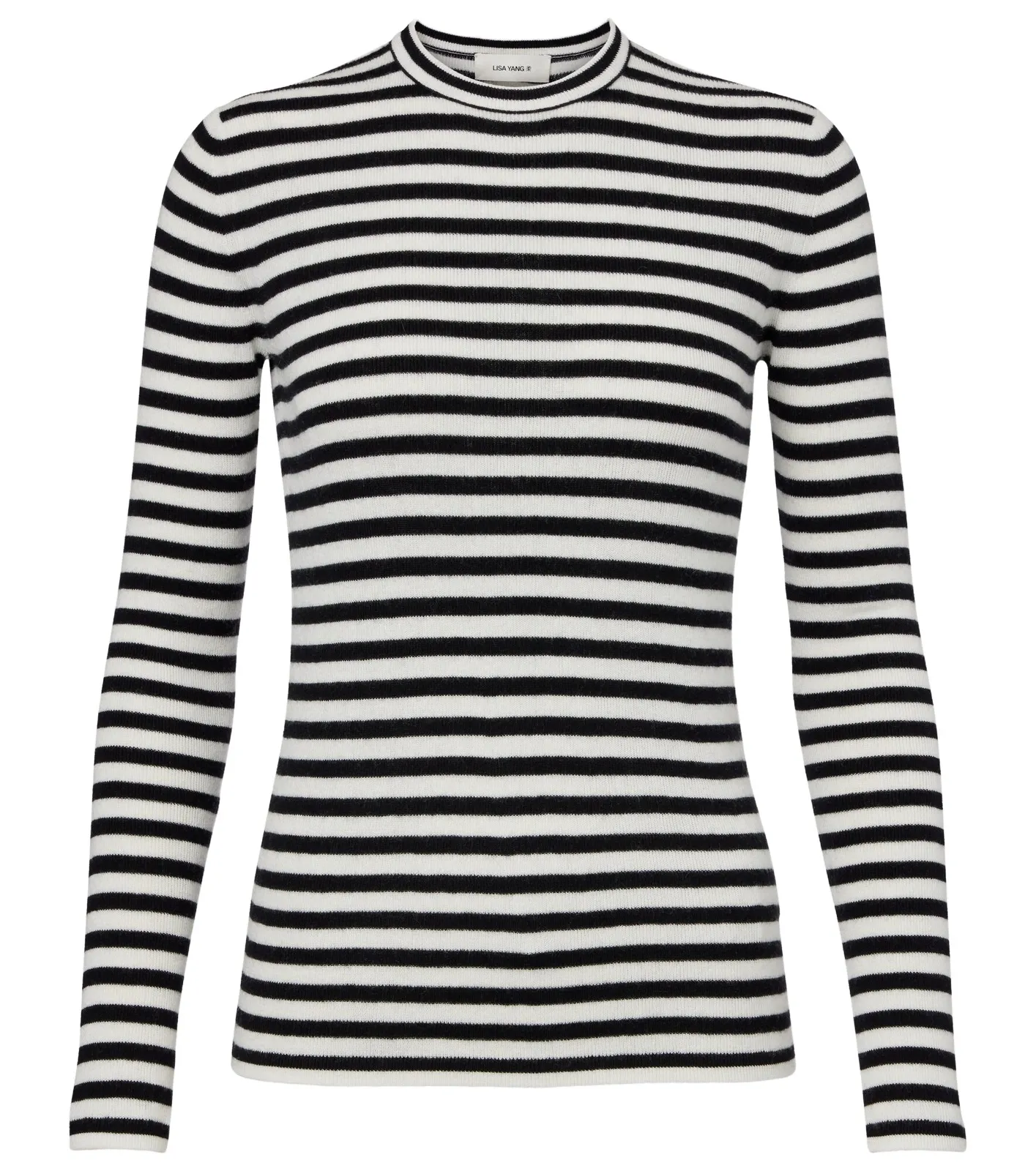 Vivian striped cotton and cashmere top Vivian striped cotton and cashmere top