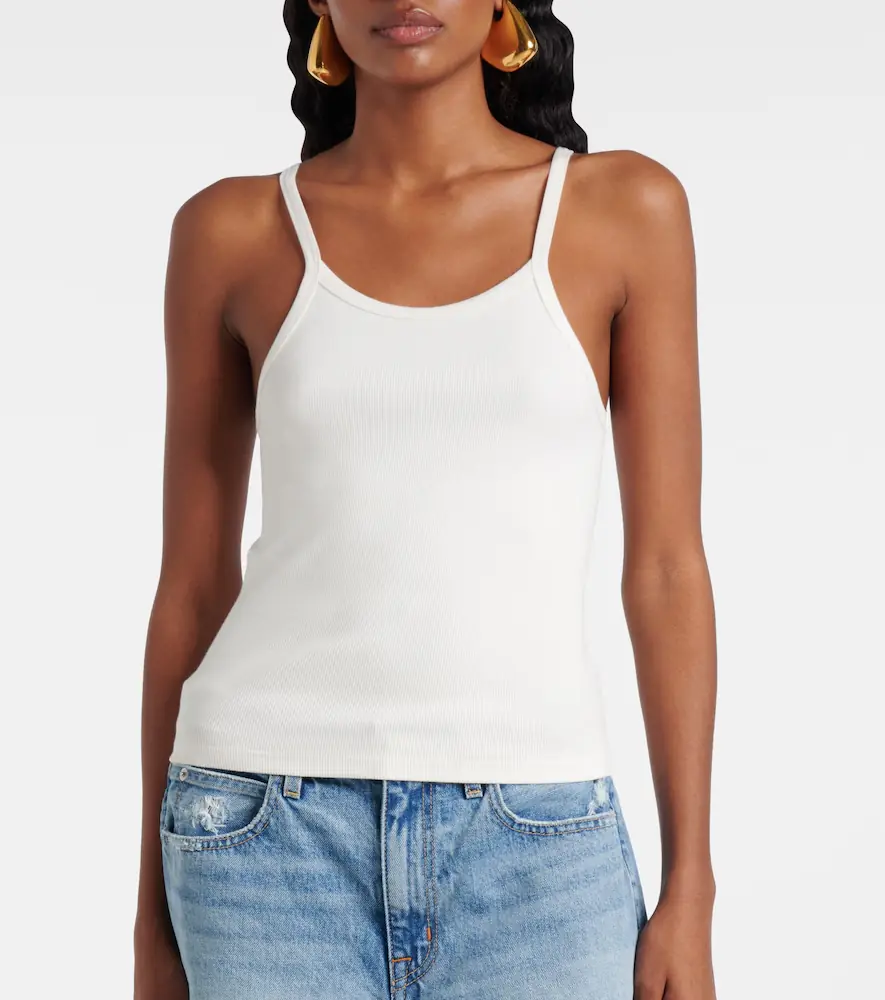 SLVRLAKE Ribbed-knit cotton jersey tank top | Thumbnail 5