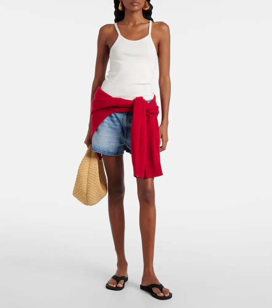 SLVRLAKE Ribbed-knit cotton jersey tank top | Thumbnail 6