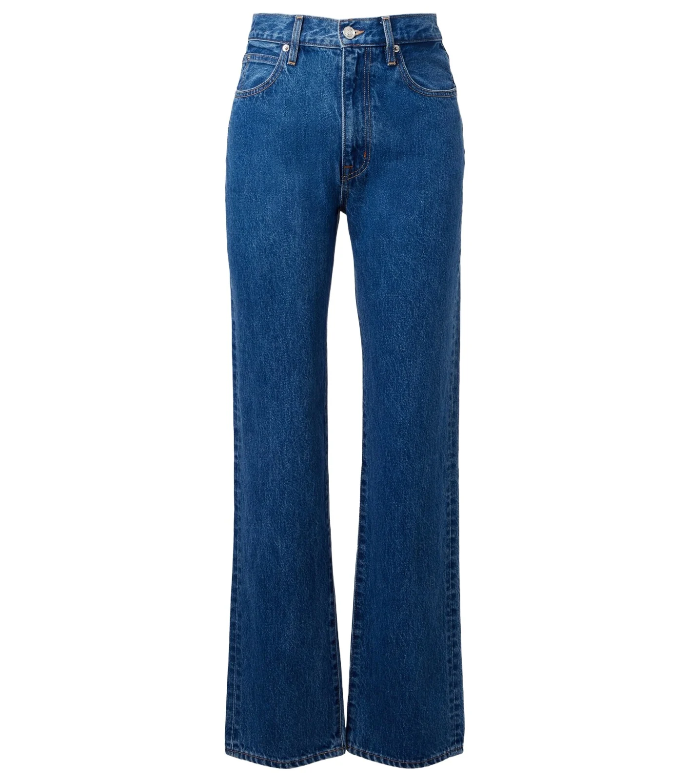 London high-rise straight jeans