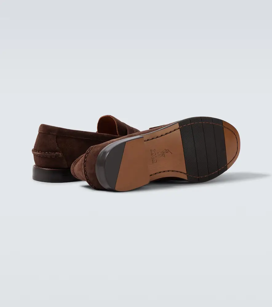 Polo Ralph Lauren Logo suede loafers | Thumbnail 4 Polo Ralph Lauren Logo suede loafers | Thumbnail 4