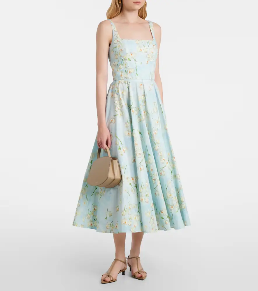 Emilia Wickstead Mona floral cotton midi dress | Thumbnail 2 Emilia Wickstead Mona floral cotton midi dress | Thumbnail 2