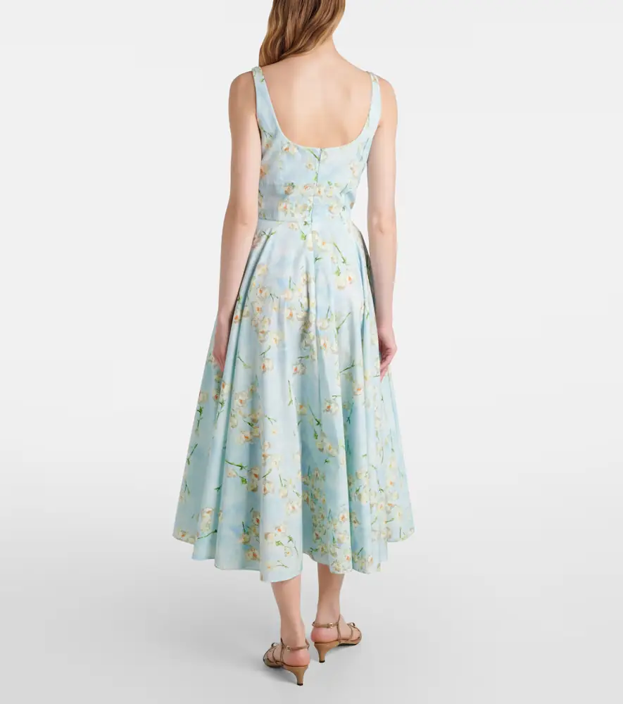 Emilia Wickstead Mona floral cotton midi dress | Thumbnail 4 Emilia Wickstead Mona floral cotton midi dress | Thumbnail 4
