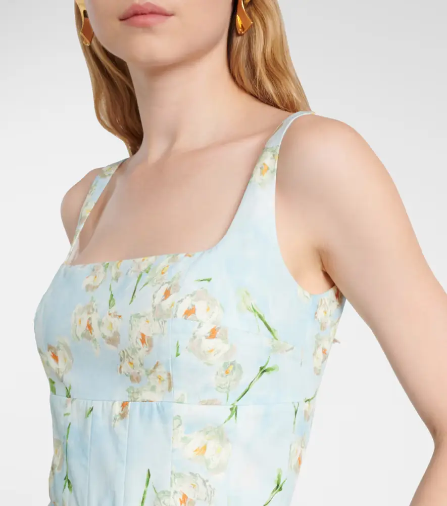 Emilia Wickstead Mona floral cotton midi dress | Thumbnail 6 Emilia Wickstead Mona floral cotton midi dress | Thumbnail 6