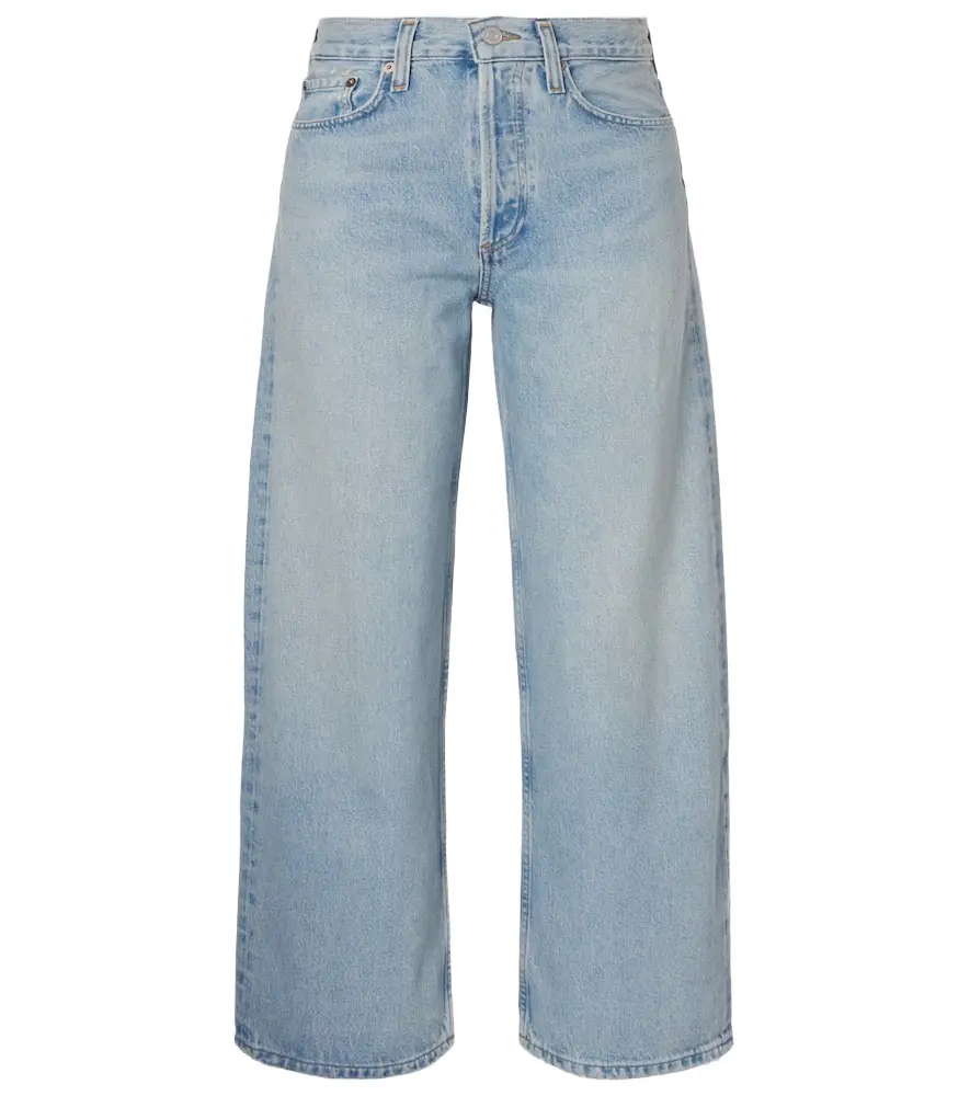 AGOLDE Arc cropped mid-rise wide-leg jeans