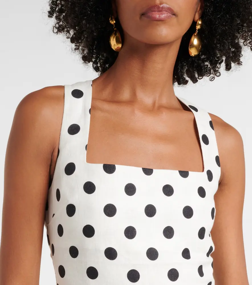Posse Alice polka-dot linen minidress | Thumbnail 2